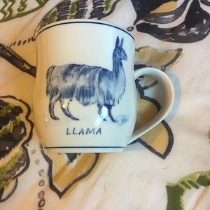 Anthropologie llama mug